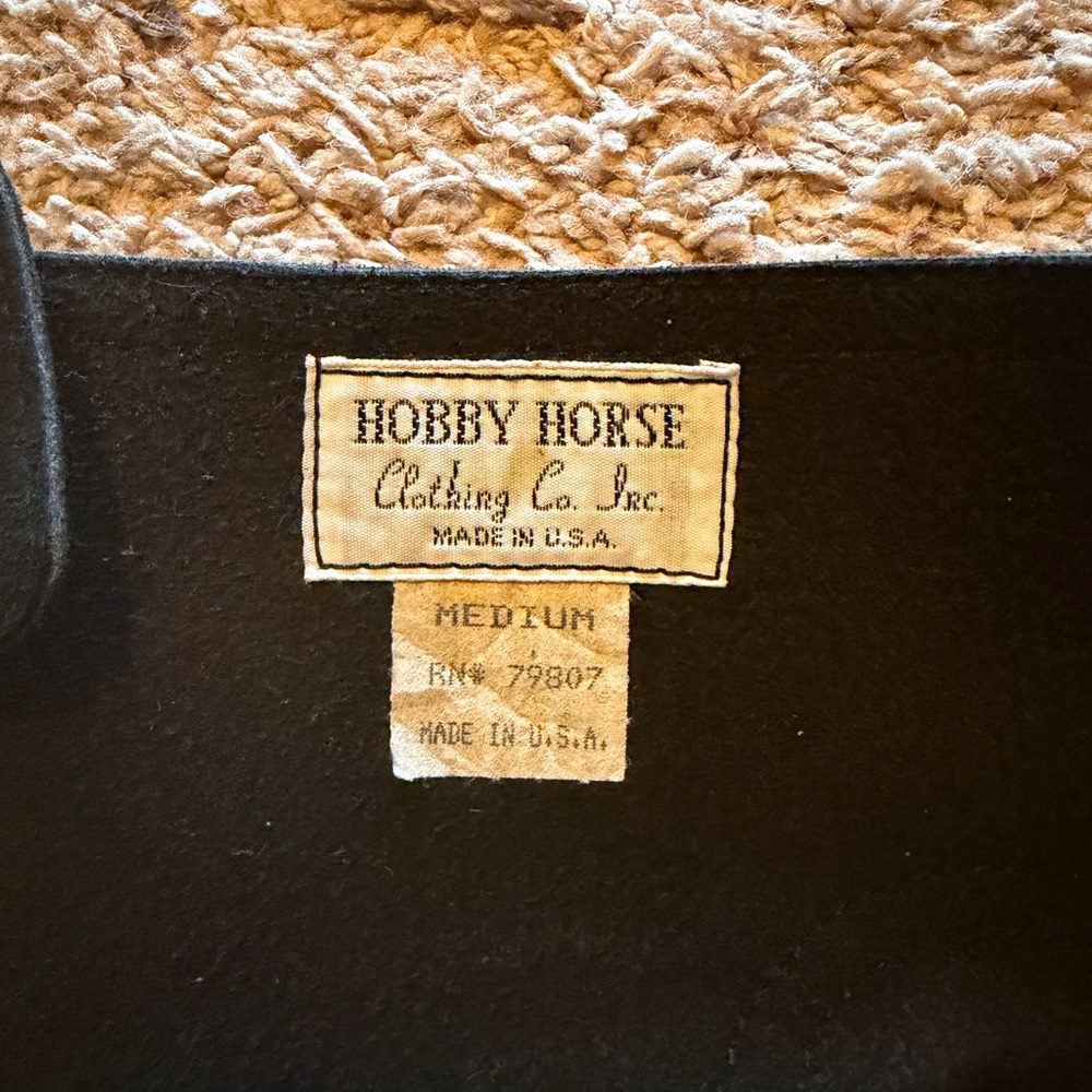 Hobby Horse Black Ultrasuede Scalloped Show Chaps - Picture 6 of 11